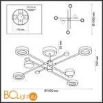 Люстра Odeon Light Denzel 4321/55CL - Фото 1