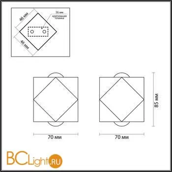 Настенный светильник Odeon Light Diamanta 4219/4WL - Фото 1