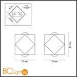 Настенный светильник Odeon Light Diamanta 4220/4WL - Фото 1