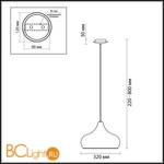 Подвесной светильник Odeon Light Dill 2909/1 - Схема