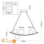 Подвесной светильник Odeon Light Dino 4267/4 - Схема