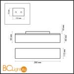 Настенный светильник Odeon Light Dion 2042/1W - Схема