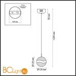 Подвесной светильник Odeon Light Domus 4192/8L - Схема