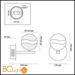 Бра Odeon Light Domus 4192/8WL - Схема