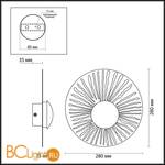 Настенный светильник Odeon Light Donde 3866/10WL - Схема