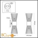 Бра Odeon Light Dorta 4638/2W - Схема