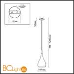 Подвесной светильник Odeon Light Drop 2906/1 - Схема