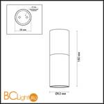 Потолочный светильник Odeon Light Duetta 3834/1C - Схема