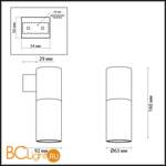 Настенный светильник Odeon Light Duetta 3828/1W - Схема