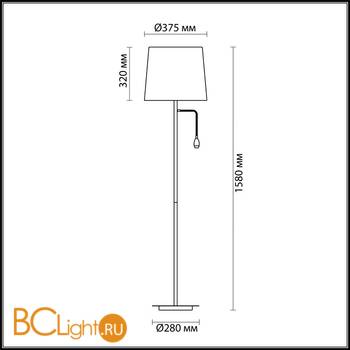 Торшер Odeon Light Edis 4114/1F - Схема