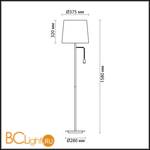 Торшер Odeon Light Edis 4114/1F - Схема