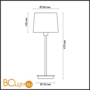 Настольная лампа Odeon Light Edis 4115/1T - Схема