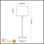 Настольная лампа Odeon Light Edis 4115/1T - Схема