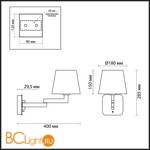 Бра Odeon Light Edwin 4102/1W - Схема