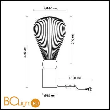 Настольный светильник Odeon Light Elica 5418/1T - Фото 1