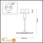 Потолочный светильник Odeon Light Ellen 4107/18CL - Схема