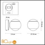 Бра Odeon Light Elon 3914/9WL - Схема