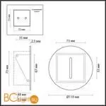 Встраиваемый светильник Odeon Light ESCALA new 7052/3WL - Фото 1