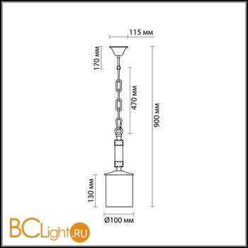 Подвесной светильник Odeon Light Fabo 2767/1 - Схема