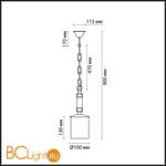 Подвесной светильник Odeon Light Fabo 2767/1 - Схема