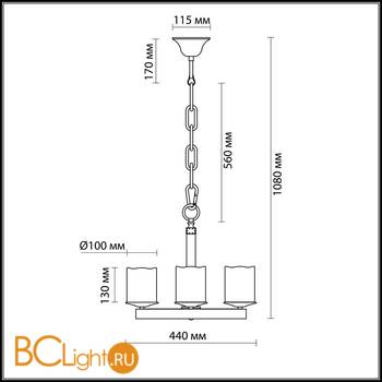 Люстра Odeon Light Fabo 2767/4 - Схема