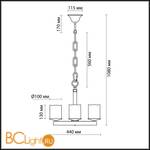 Люстра Odeon Light Fabo 2767/4 - Схема