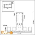 Подвесной светильник Odeon Light Fabo 2767/5 - Схема