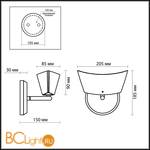 Бра Odeon Light Febri 2679/1W - Схема