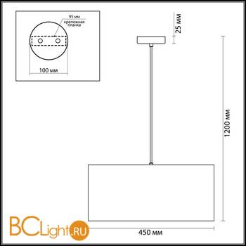 Подвесной светильник Odeon Light Femina 3279/3A - Схема
