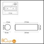 Настенный светильник Odeon Light Tube 2028/1W - Схема