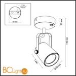 Бра Odeon Light Flexi 3628/1W - Схема