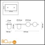 Настенный светильник Odeon Light Flower 4681/2W - Схема