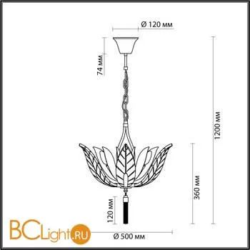 Подвесной светильник Odeon Light Floweri 4838/6 - Фото 1