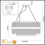 Подвесной светильник Odeon Light Focco 4722/18 - Схема