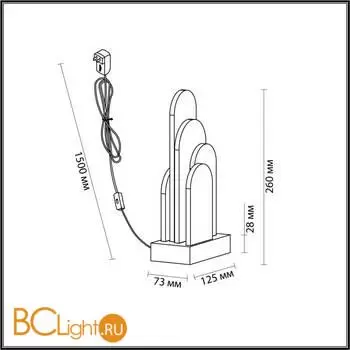 Настольный светильник Odeon Light FOROS new 5438/12TL - Фото 1