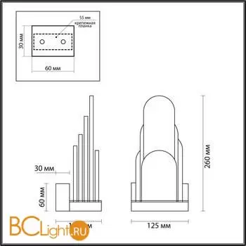 Настенный светильник Odeon Light FOROS new 5437/12WL - Фото 1