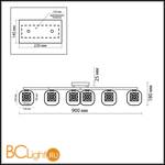 Потолочная люстра Odeon Light Forta 2006/6C - Схема