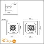 Настенный светильник Odeon Light FORTA 2006/1W - Схема