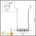 Подвесной светильник Odeon Light Francesca 4273/3 - Фото 2