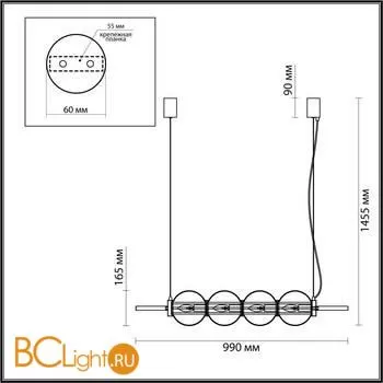 Подвесной светильник Odeon Light Francesca 4273/4 - Фото 2