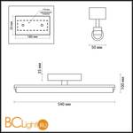 Подсветка для зеркала Odeon Light Fris 4618/12WL - Схема