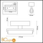 Подсветка для зеркала Odeon Light Fris 4618/4WL - Схема