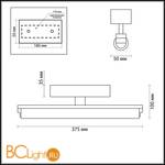 Подсветка для зеркала Odeon Light Fris 4618/8WL - Схема