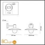 Уличный настенный светильник Odeon Light Furcadia 4833/1W - Фото 2