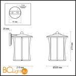 Настенный светильник Odeon Light Galen 4173/1W - Схема