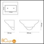 Настенный светильник Odeon Light Gips 3880/1W - Схема