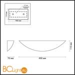 Настенный светильник Odeon Light Gips 3881/1W - Схема