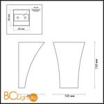 Настенный светильник Odeon Light Gips 3882/1W - Схема
