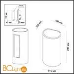 Настенный светильник Odeon Light Gips 4277/1W - Фото 1