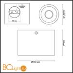 Потолочный светильник Odeon Light Glasgow 3875/1CL - Схема